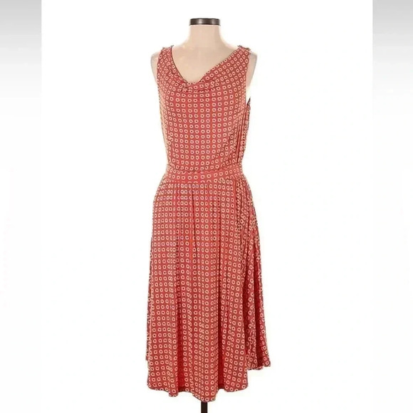 Anthropologie Maeve Brianne Cowl Neck Dress Floral Daisy Size S Small NWT - Picture 2 of 5